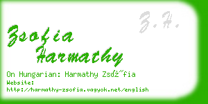 zsofia harmathy business card